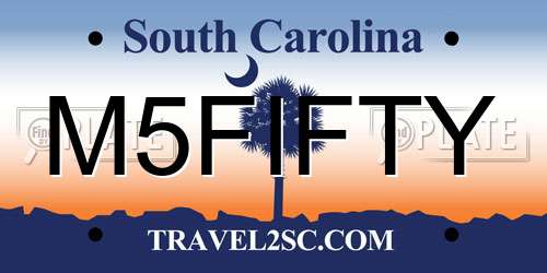 M5FIFTY South Carolina License Plate