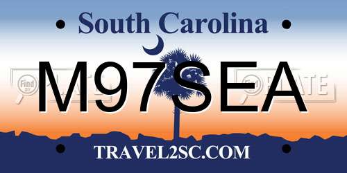 M97SEA South Carolina License Plate