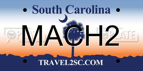 MACH2 South Carolina License Plate