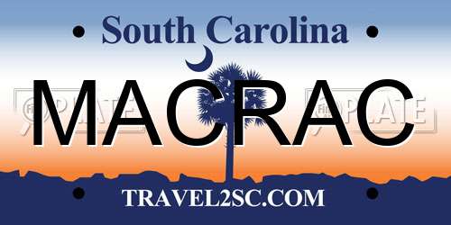 MACRAC South Carolina License Plate