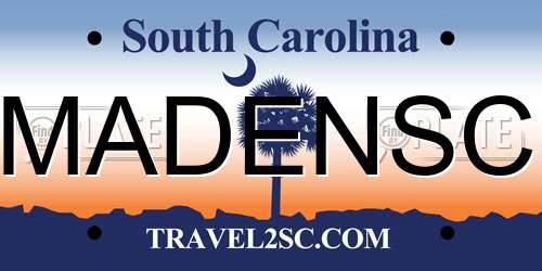 MADENSC South Carolina License Plate