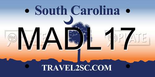 MADL17 South Carolina License Plate