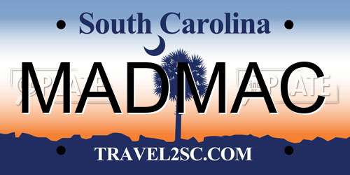 MADMAC South Carolina License Plate