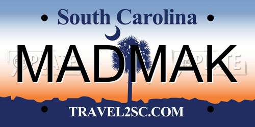 MADMAK South Carolina License Plate