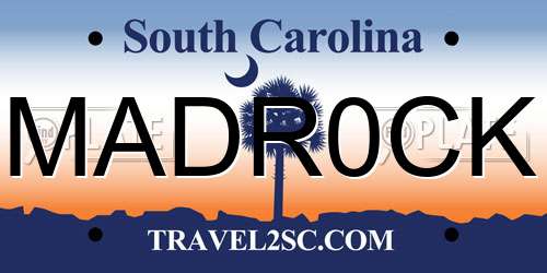 MADR0CK South Carolina License Plate