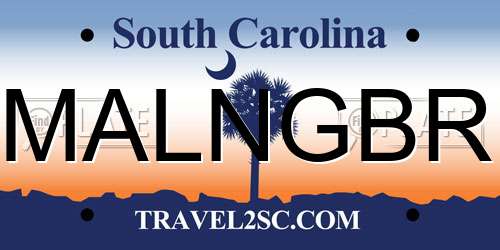 MALNGBR South Carolina License Plate
