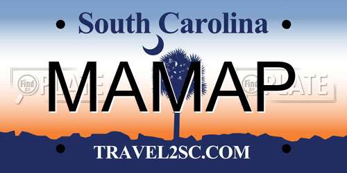 MAMAP South Carolina License Plate