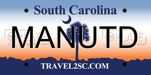 MANUTD South Carolina License Plate