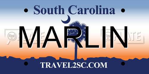 MARLIN South Carolina License Plate