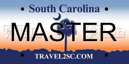 MASTER South Carolina License Plate