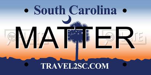 MATTER South Carolina License Plate