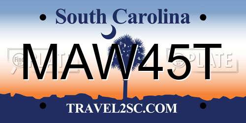 MAW45T South Carolina License Plate