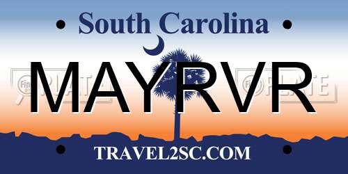 MAYRVR South Carolina License Plate