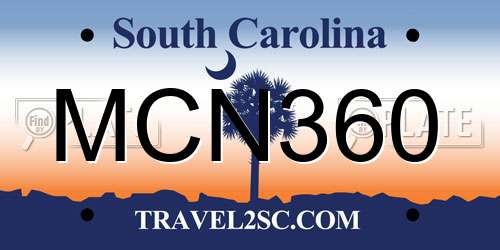 MCN360 South Carolina License Plate