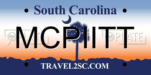 MCPIITT South Carolina License Plate