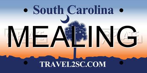 MEALING South Carolina License Plate