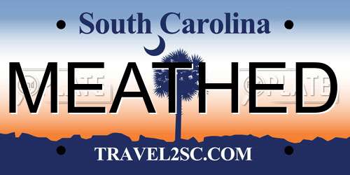 MEATHED South Carolina License Plate