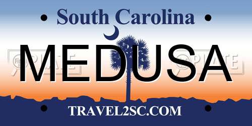 MEDUSA South Carolina License Plate