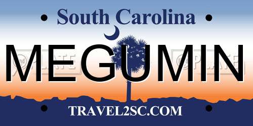 MEGUMIN South Carolina License Plate