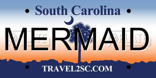 MERMAID South Carolina License Plate