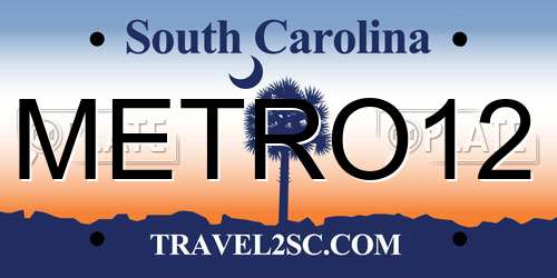 METRO12 South Carolina License Plate