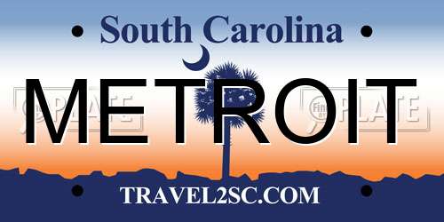 METROIT South Carolina License Plate