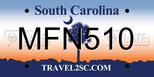 MFN510 South Carolina License Plate