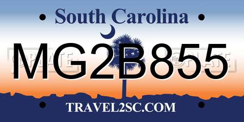 MG2B855 South Carolina License Plate