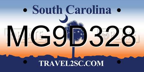 MG9D328 South Carolina License Plate