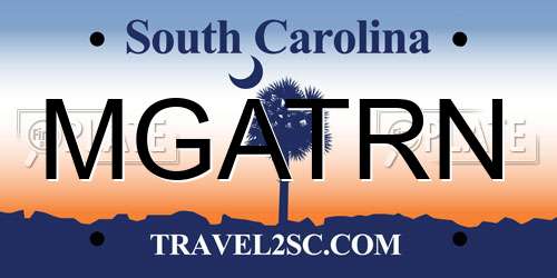 MGATRN South Carolina License Plate