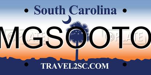 MGSOOTO South Carolina License Plate