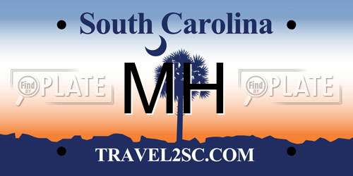 MH South Carolina License Plate