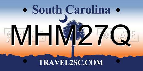 MHM27Q South Carolina License Plate
