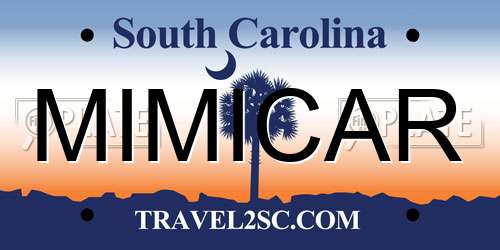 MIMICAR South Carolina License Plate