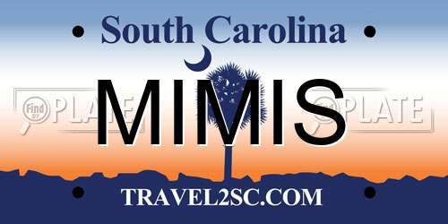 MIMIS South Carolina License Plate