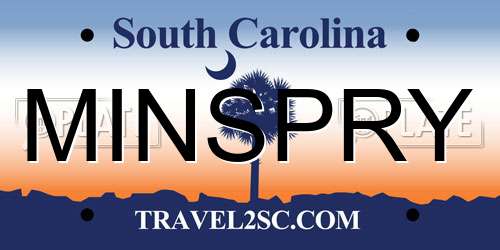 MINSPRY South Carolina License Plate