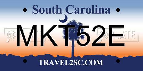 MKT52E South Carolina License Plate