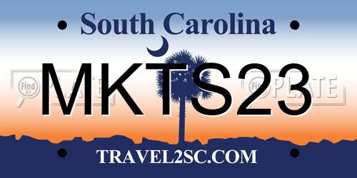 MKTS23 South Carolina License Plate