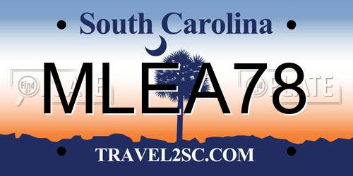 MLEA78 South Carolina License Plate