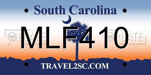 MLF410 South Carolina License Plate