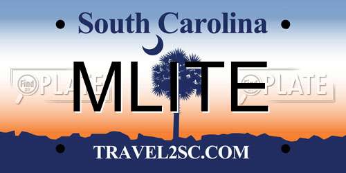 MLITE South Carolina License Plate