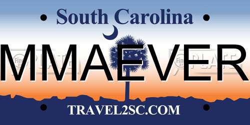 MMAEVER South Carolina License Plate