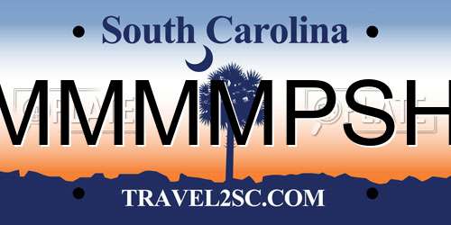 MMMMPSH South Carolina License Plate