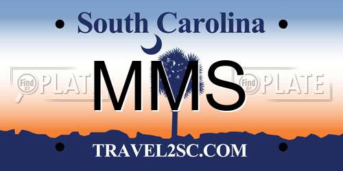 MMS South Carolina License Plate
