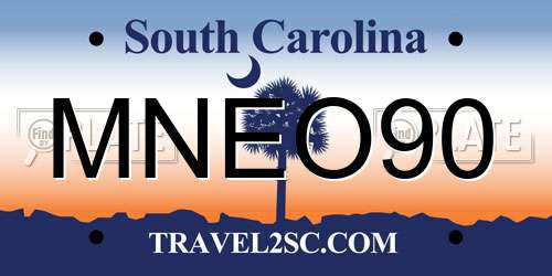 MNEO90 South Carolina License Plate