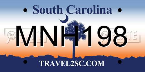 MNH198 South Carolina License Plate