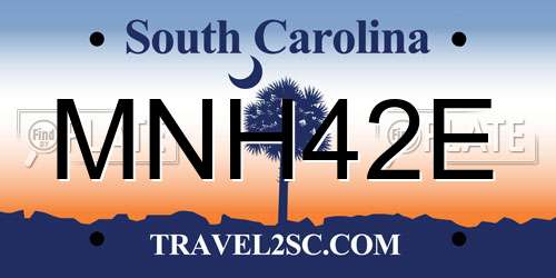 MNH42E South Carolina License Plate