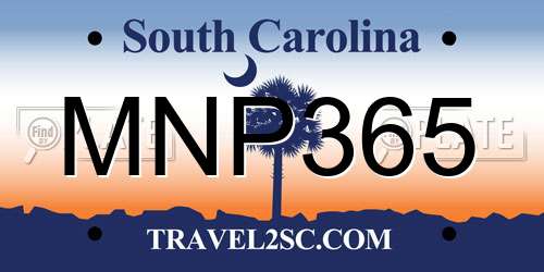 MNP365 South Carolina License Plate