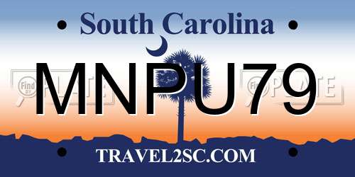 MNPU79 South Carolina License Plate