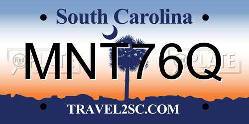 MNT76Q South Carolina License Plate
